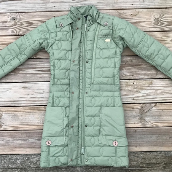 DC Jackets & Blazers - DC Girl Jacket Quilt Long Coat Jacket Olive Green